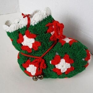 Vintage Crochet Christmas Stocking